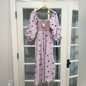 Free People Dahlia Embroidered Maxi Dress